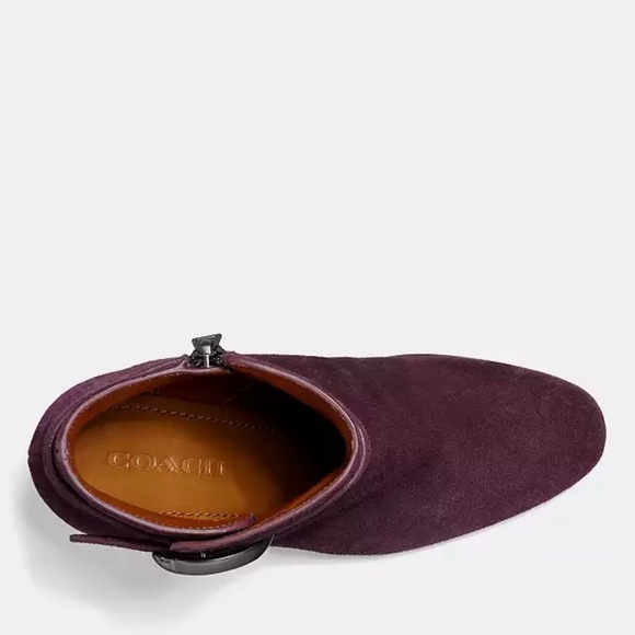 Coach Delaney Signature Buckle Heel Bootie Size 8 - Picture 2 of 9